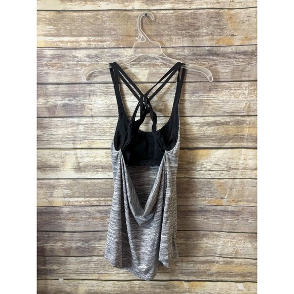 Lululemon Moment To Movement 2-In-1 Tank size 4 Heathered Black Top - Picture 3 of 7